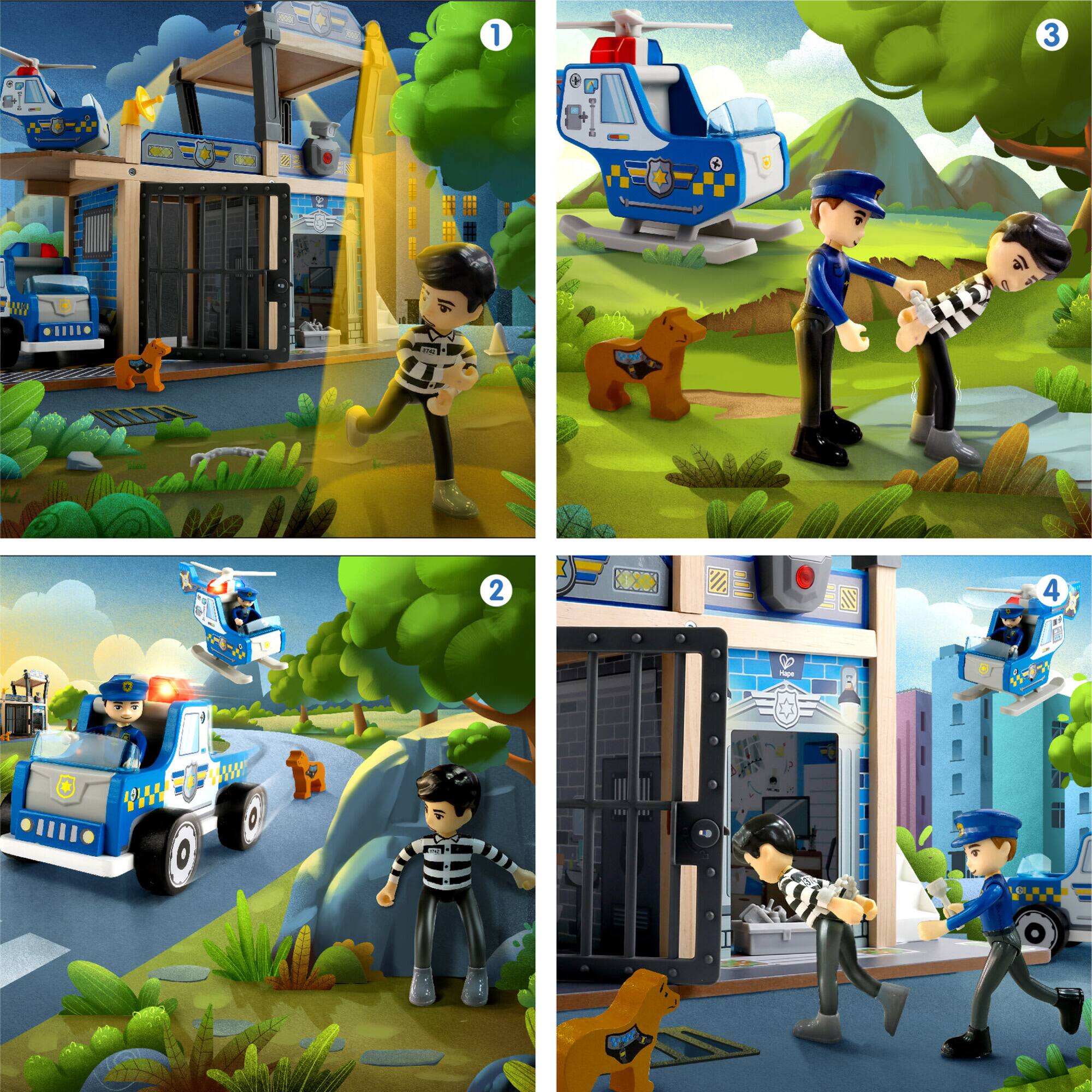 Hape Metro Police Department Lights & Sounds Playset